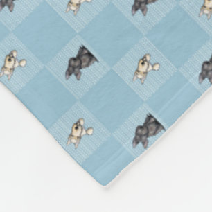 Couverture Polaire KiniArt Terriers KiniArt Blanche polaire
