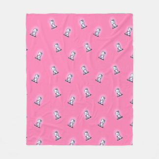 Couverture Polaire KiniArt Westie Princesse Fleece Blanket