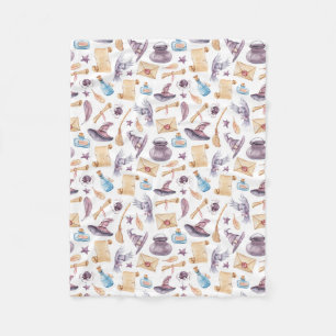 Couverture Polaire Kit école de sorcière Aquarelle Motif polaire