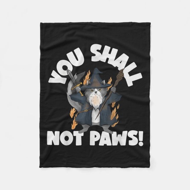 Couverture Polaire Kitten Meow Parody Movie Funny Cat Wizard You Shal (Devant)