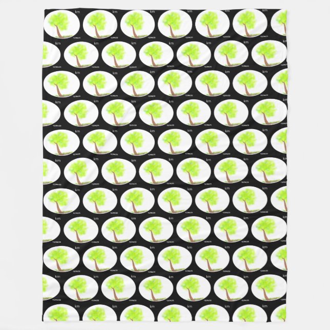 Couverture Polaire km tree painting 3D blanket (Devant)