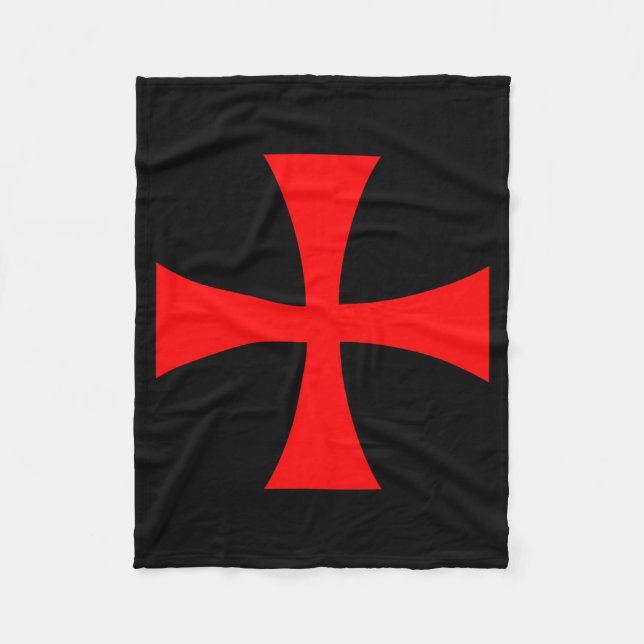 Couverture Polaire Knights Templar Cross Catholic Christian Order The (Devant)