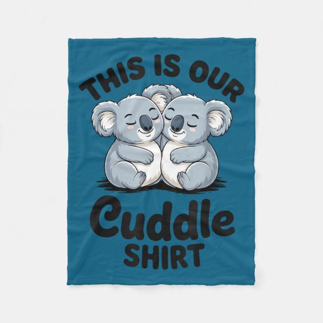 Couverture Polaire Koala Couple Matching This Is Our Cuddle  (Devant)