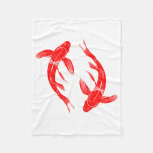 Couverture Polaire Koi Fish