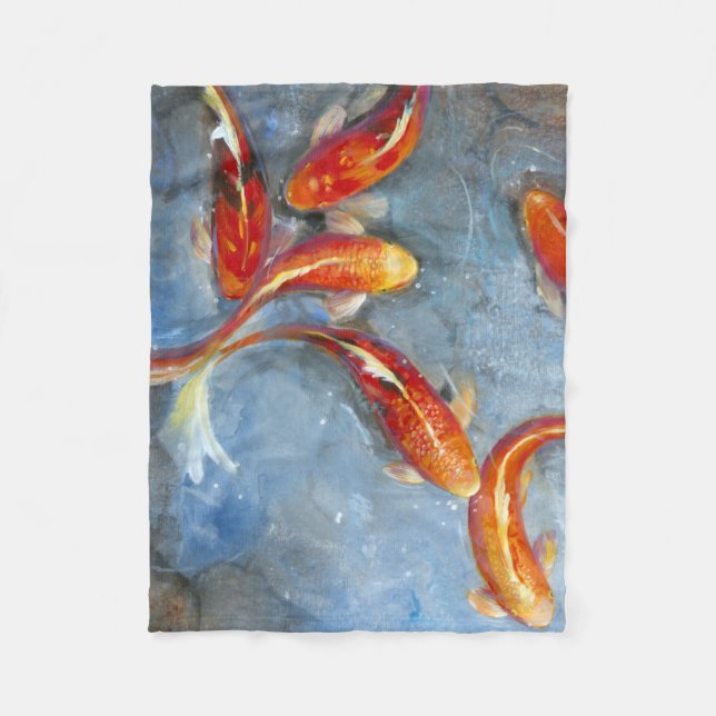 Couverture Polaire Koi gracieux II (Devant)