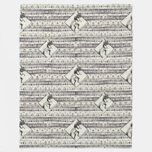 Couverture Polaire Kokopelli - Amérindien Motif sans couture 1