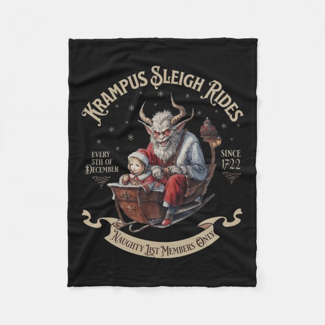 Couverture Polaire Krampus Sleigh Rides (Devant)