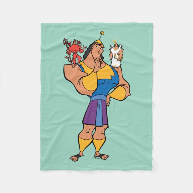 Couverture Polaire Kronk With Angel and Devil on Shoulders (Devant)
