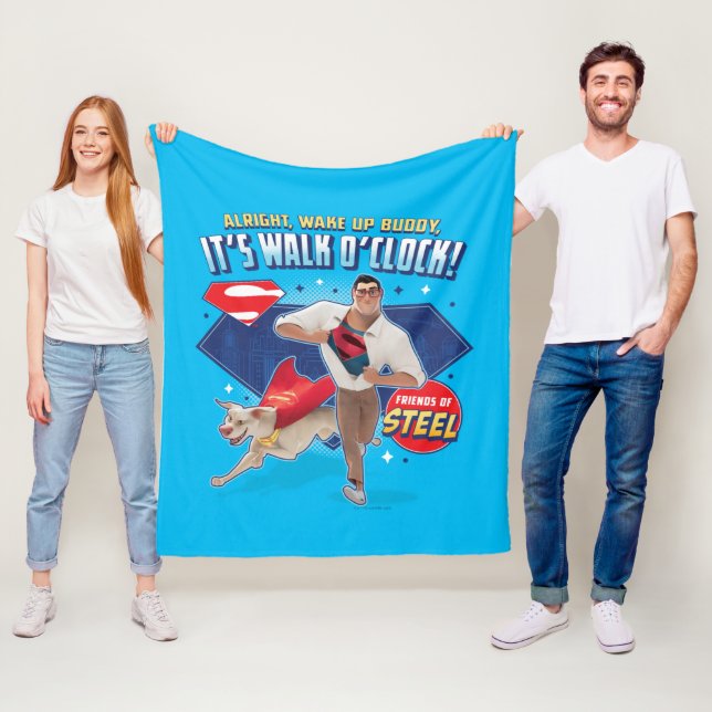 Couverture Polaire Krypto & Superman - C'est Walk O'Clock ! (En situation)