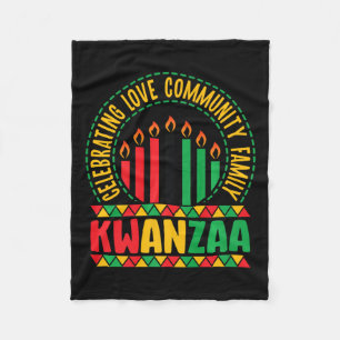 Couverture Polaire Kwanzaa - Celebrating Love Community &amp; Family
