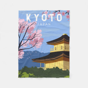 Couverture Polaire Kyoto Japon Voyages Vintage Art