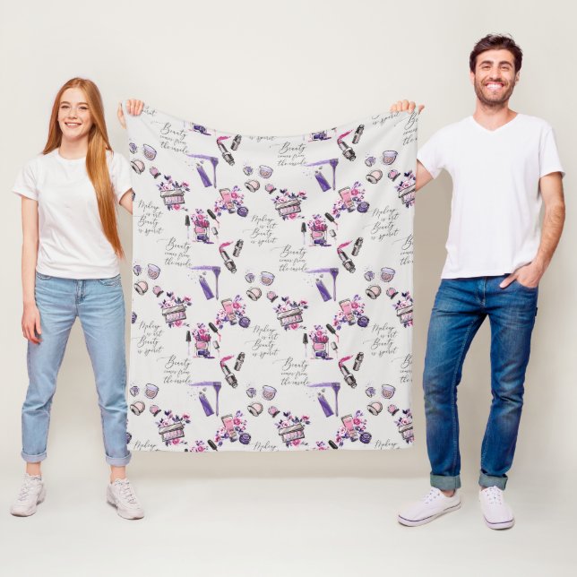 Couverture Polaire La beauté vient du motif d'intérieur (En situation)