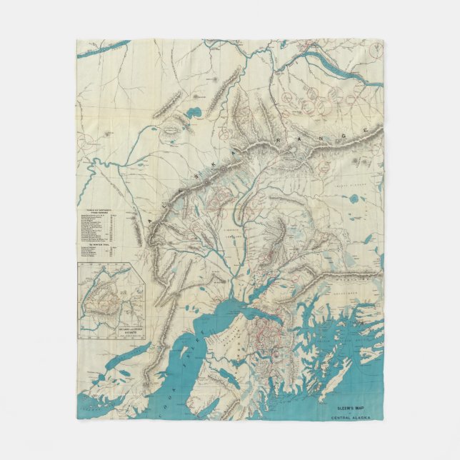Couverture Polaire La carte de Sleem de l'Alaska central (Devant)