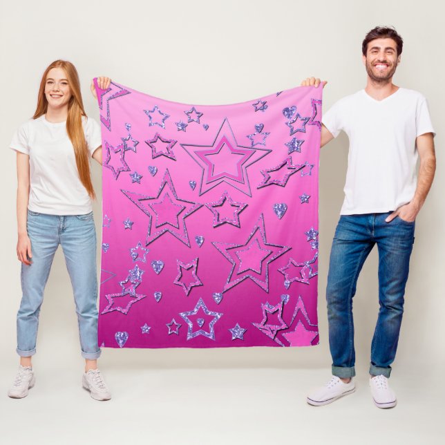 Couverture Polaire La fête de Noël gradient paitter shine congras st (En situation)