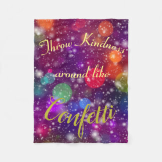 Couverture Polaire La gentillesse aiment l'ouatine de confettis