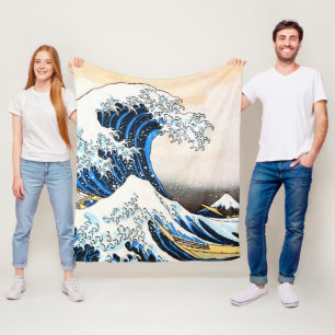 Couverture Polaire La Grande Vague au large de Kanagawa, Hokusai