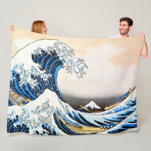 Couverture Polaire La Grande Vague au large de Kanagawa, Hokusai
