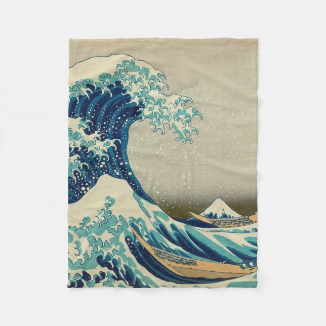 Couverture Polaire La grande vague outre de Kanagawa (Devant)