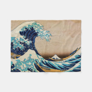 Couverture Polaire La Grande vague par Hokusai