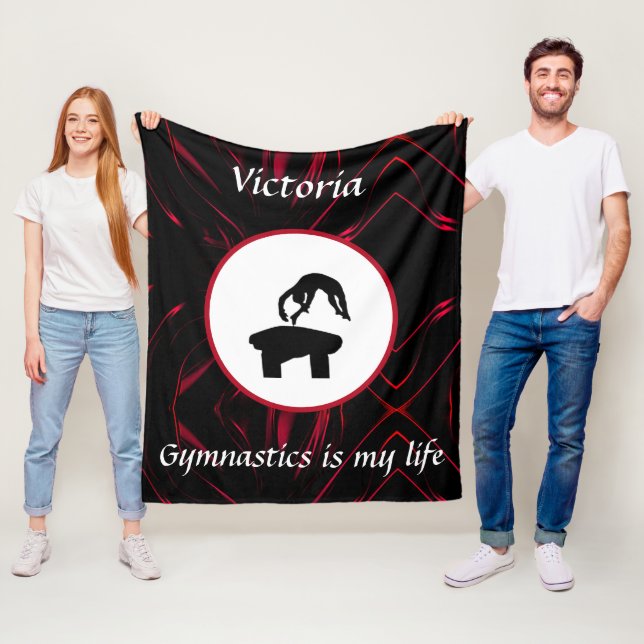 Couverture Polaire La gymnastique est ma vie - Custom Gymnast Vault (En situation)