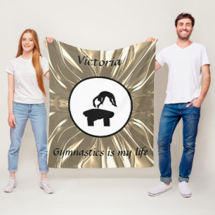 Couverture Polaire La gymnastique est ma vie - Custom Gymnast Vault