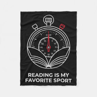 Couverture Polaire La lecture est le sport favori d'un amateur de liv
