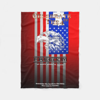 Couverture Polaire La Liberté Est Plus Qu'Un Mot C4th Bébé Blanket
