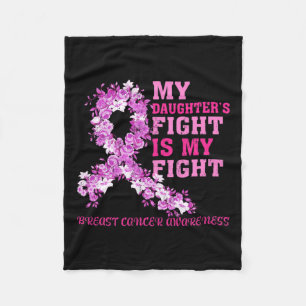 Couverture Polaire La lutte de la fille est ma lutte cancer du sein d