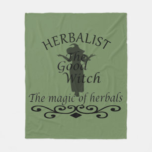 Couverture Polaire La magie de la sorcière verte herbaliste médecine 