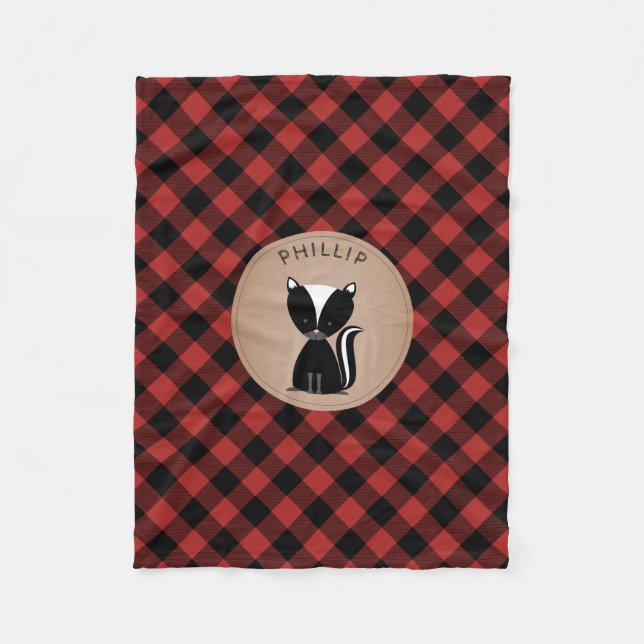 Couverture Polaire La mouffette de plaid de Buffalo badine la (Devant)