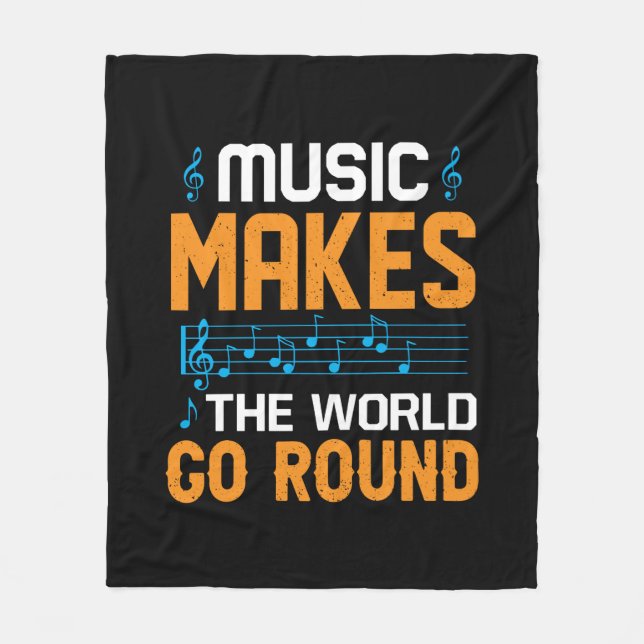 Couverture Polaire La Musique Fait Le Tour Du Monde (Devant)