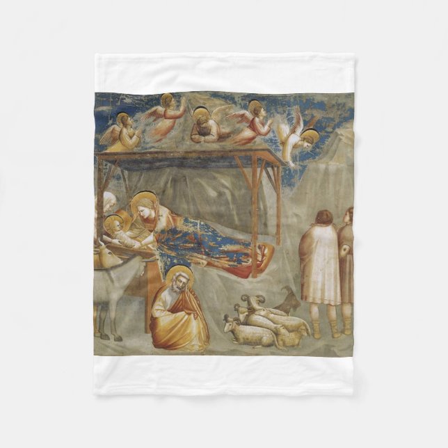 Couverture Polaire La Nativité de Jésus Christ par Giotto (Devant)
