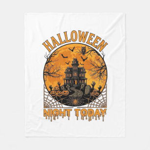Couverture Polaire La nuit d'Halloween aujourd'hui Manoir hanté Citro
