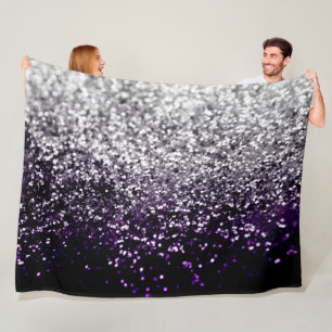 Couverture Polaire La nuit noire et la Parties scintillant d'argent n