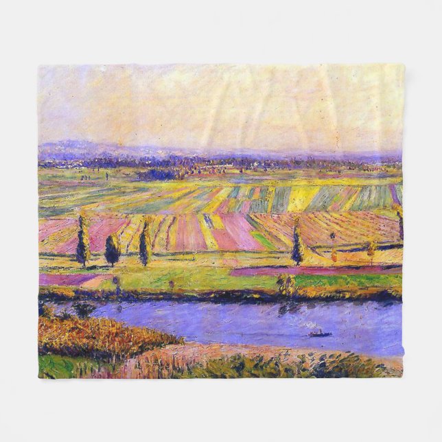 Couverture Polaire La Plaine de Gennevilliers de Caillebotte (Devant (Horizontal))
