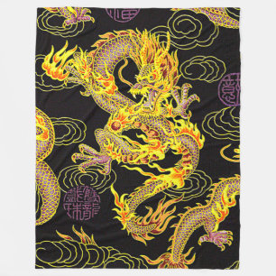 Couverture Polaire La plupart de néo- art de dragon chinois populair