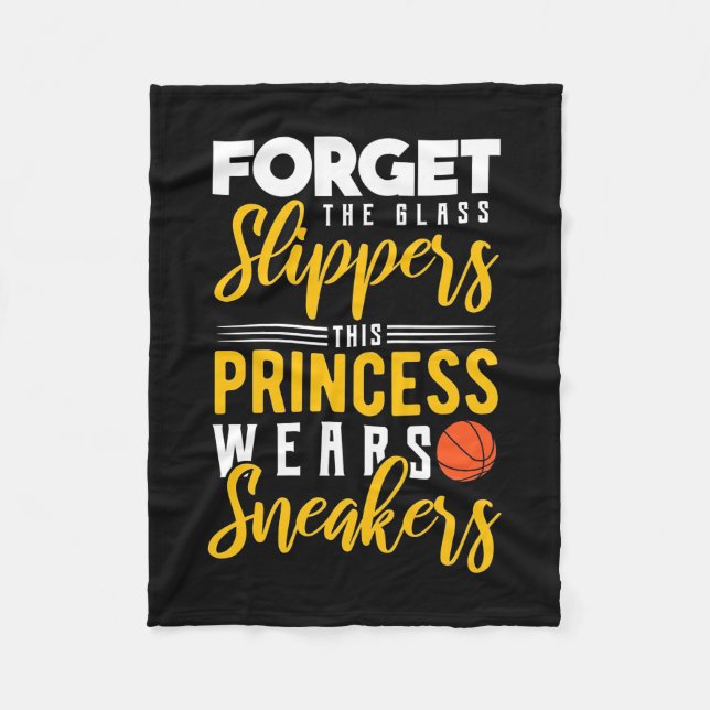 Couverture Polaire La princesse de basket-ball porte des Baskets (Devant)