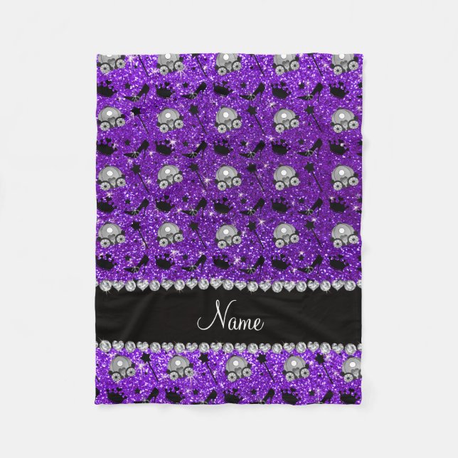 Couverture Polaire La princesse parties scintillant violette d'Indigo (Devant)