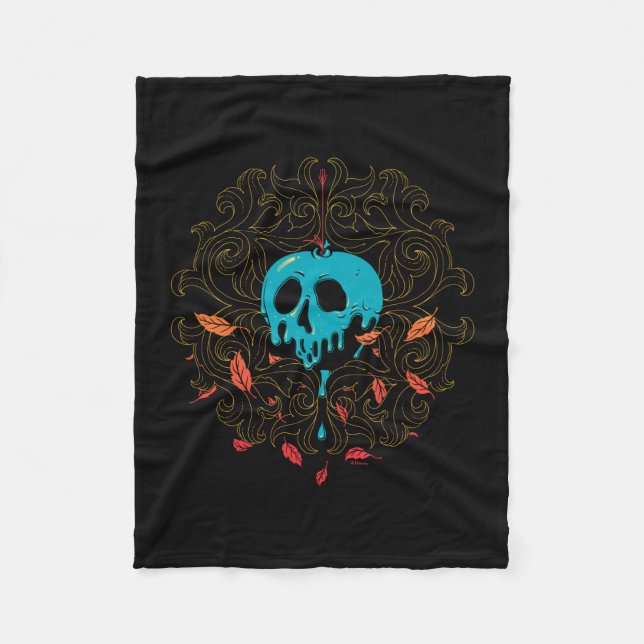 Couverture Polaire La Reine du Mal| Crâne Apple Design (Devant)