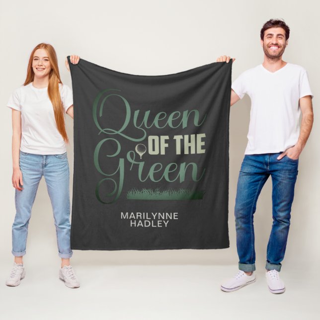 Couverture Polaire La Reine Du Vert (En situation)