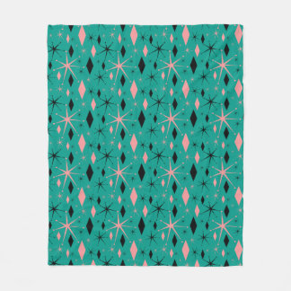 Couverture Polaire La rétro moitié du siècle Starburst et diamants