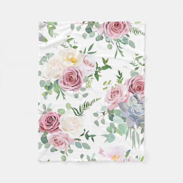 Couverture Polaire La Rose de l'antique de Xmas (Devant)