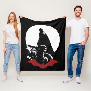 Couverture Polaire La Silhouette de la moto Batman