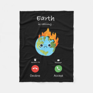Couverture Polaire La Terre appelle au changement climatique Protecti