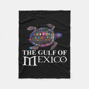 Couverture Polaire La Tortue De Mer Graphique Golfe Du Mexique N'Oubl