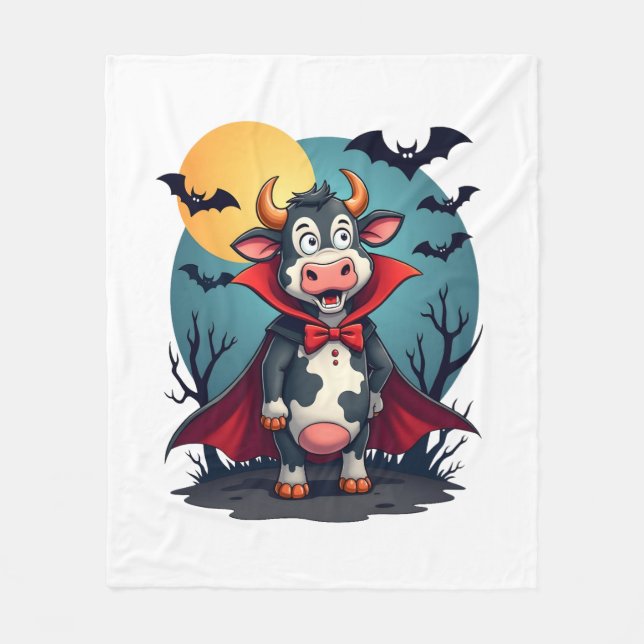 Couverture Polaire La vache Dracula se lève (Devant)