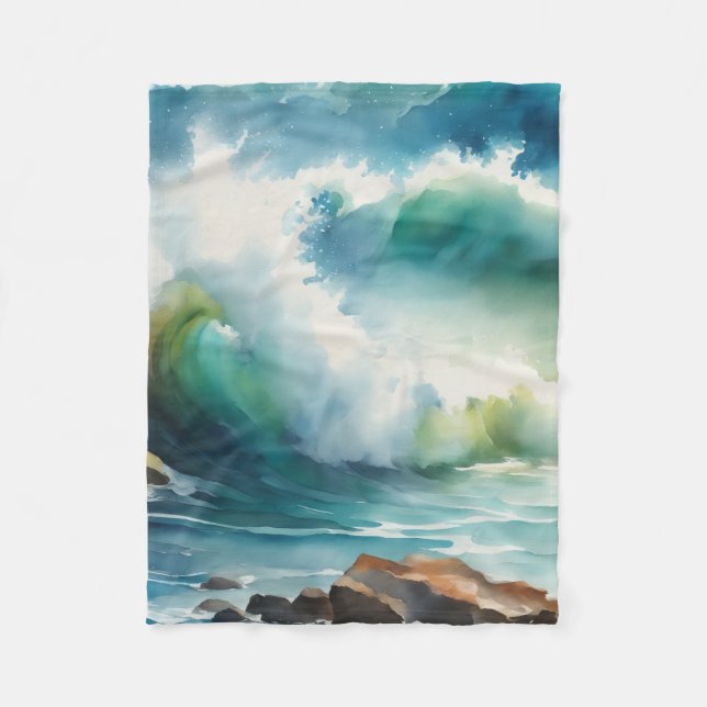 Couverture Polaire La vague (Devant)