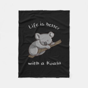 Couverture Polaire La Vie Est Meilleure Avec Koala