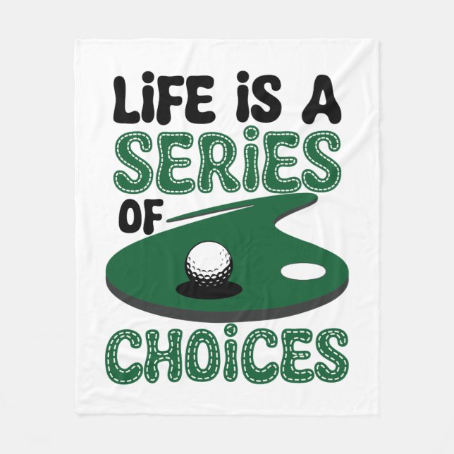 Couverture Polaire La vie est une série de choix, Golf (Devant)