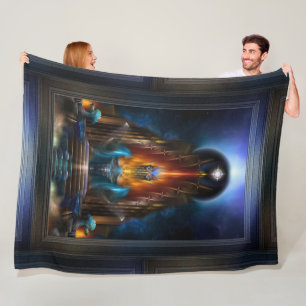 Couverture Polaire La Vision D'Or De L'Art Fractal Arsencia